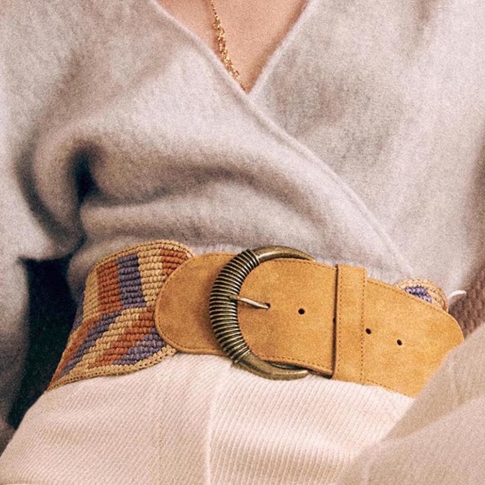 Sezane Wide waist belt NWT